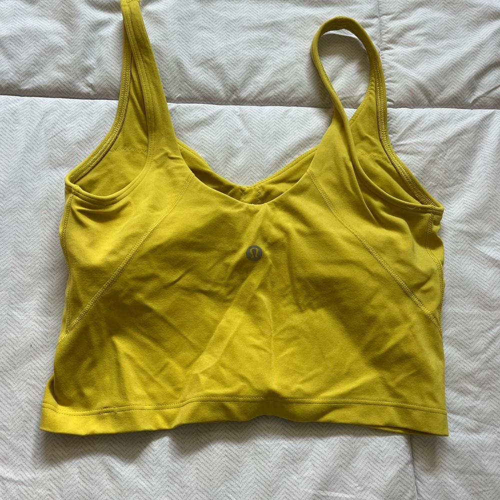 Lululemon Athletica Yellow Tank Top